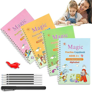 SET 4 CUADERNOS MÁGICOS + 1 LAPICERO MÁGICO + 10 REPUESTOS