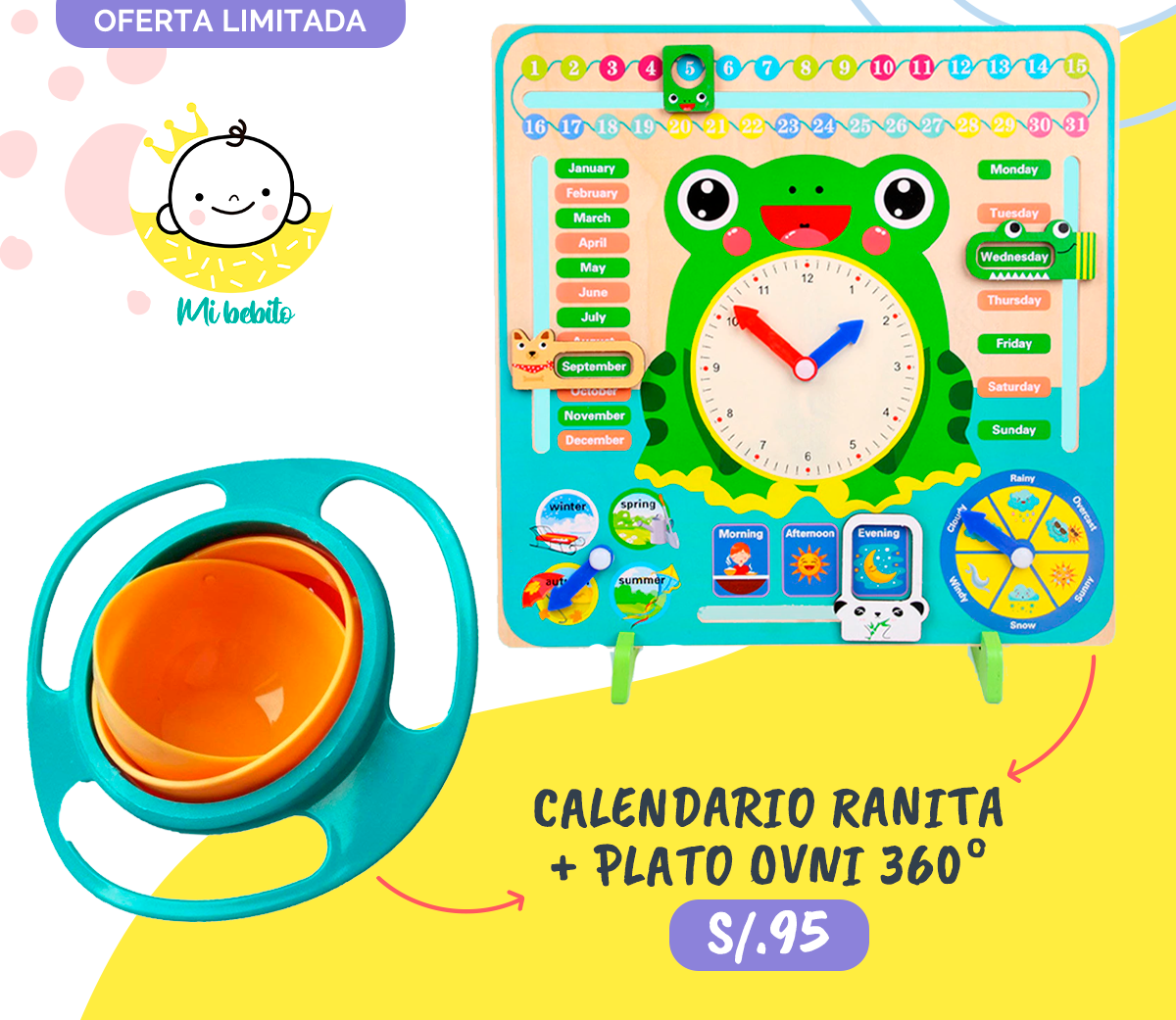 Calendario Ranita Multifuncional 🐸