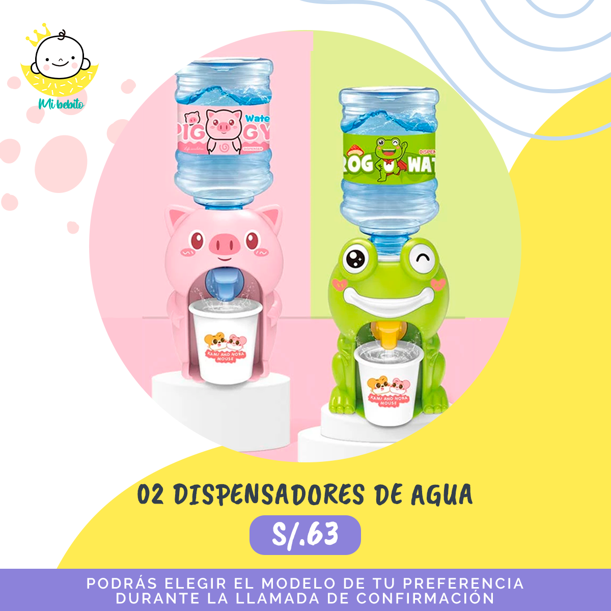 Dispensador de agua mini ✨