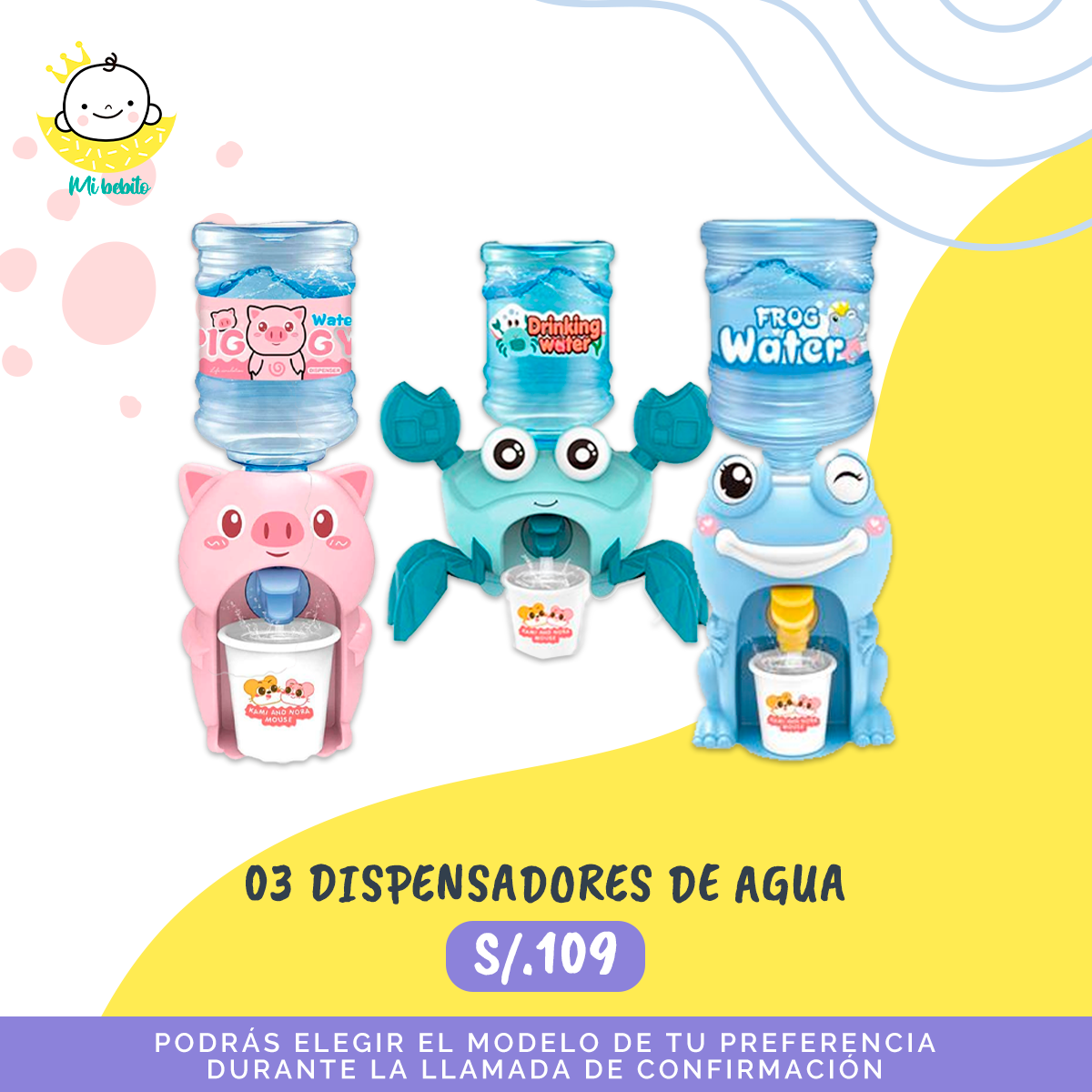 Dispensador de agua mini ✨